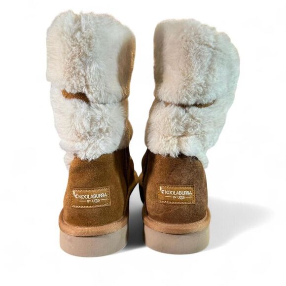 Koolaburra by UGG Women's Chestnut Dezi Short Booties Suede Boots Size 8 - Picture 4 of 7